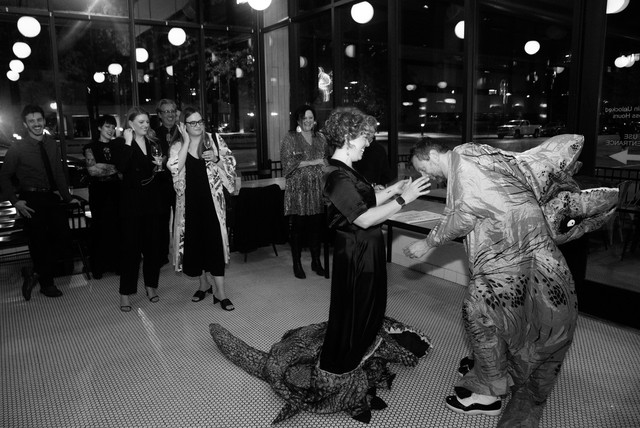 Takin off their costumes