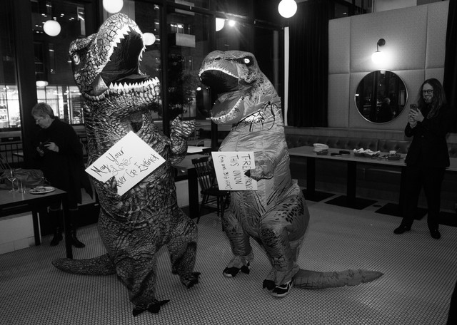 We still have dinosaurs at our party