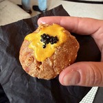 Tempura fried chicken nugs with caviar and special sauce. This thing was incredible.