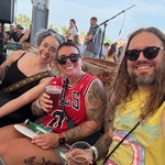 Found a seat at the craft beer tent