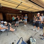 Preppin for the fantasy football games in Andy's Garage