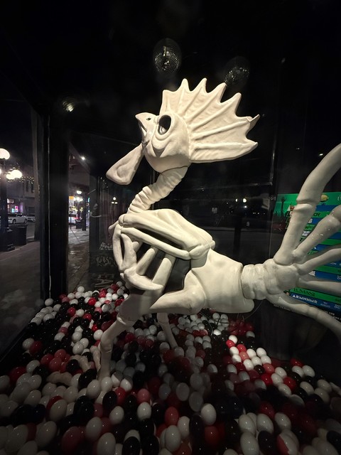 The skeleton of a giant cock