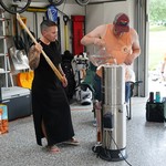 Rinsin the sugars off of that grain