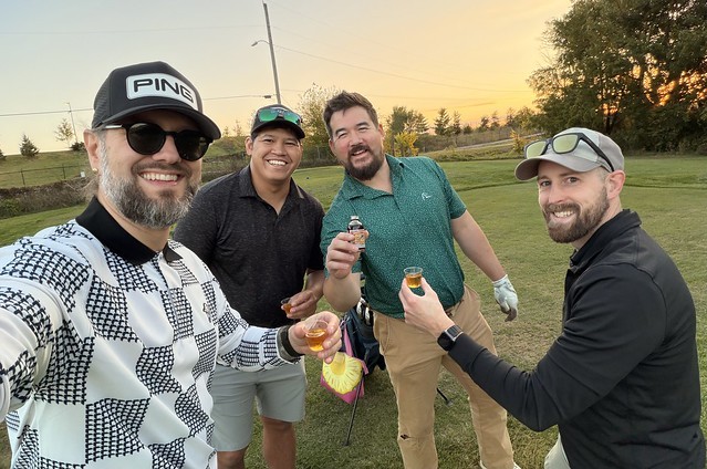 Steve got his first birdie of the league and then Pat proceeded to get his first Eagle of the lea...