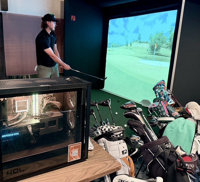 Indoor golf is kinda weird