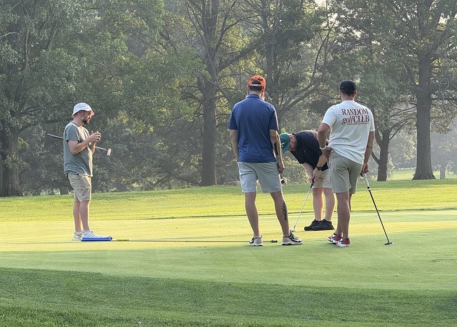 A beautiful night of Golf on the Willow Creek blue course.
