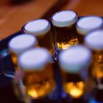 A revolver of mini beers