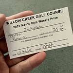 Won 2 flags last week. Free golf tonight.