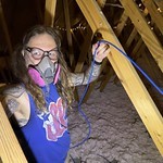 Playin in the attic. Pulling CAT6