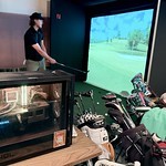 Golf - Indoor golf is kinda weird
