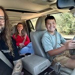 Catchin a ride with David!
