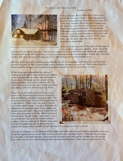 The History of the Breu Log Cabin