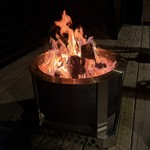 Beautiful night for a fire. These Breeo pits are so nice.