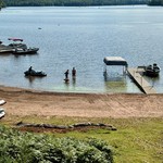 Play with lake toys