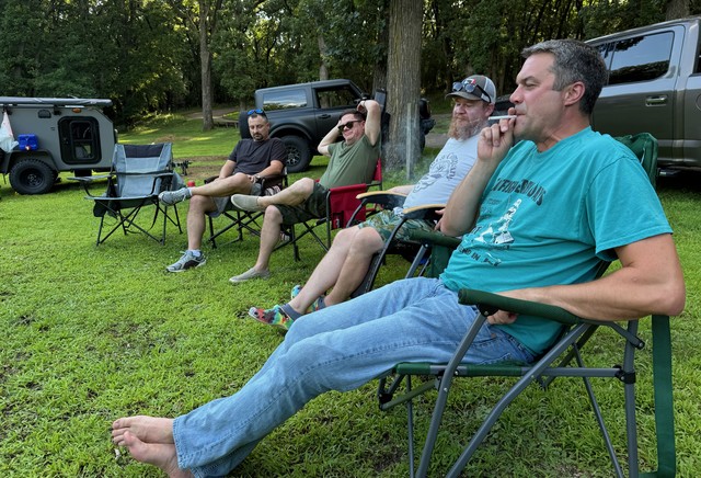 Most of the crew is here and camp is set up.
