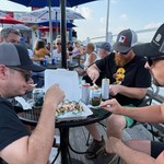 Nathan bought a bunch of gyro poutine to share. It was apparently much needed by all.