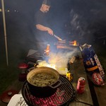 Camping - Brats and an attempt at Schell's Kraut