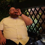 Havin a cigar at Havana Garage