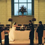 Derek Brooks and Kari Brooks - Lighting the unity candle