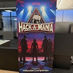 The signage for this hackathon was so over the top