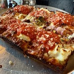 Grandma Bob's Sausage and Pistachio Pizza. Wow.