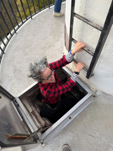 Climbin around this monument