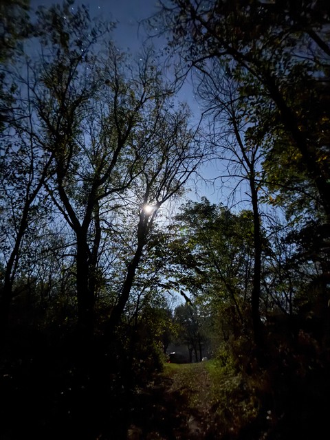 Bright sky at bedtime