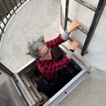 Climbin around this monument