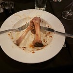 Food - This was a nice plate of Osso Bucco, Hasselback sweet potatoes, and collard greens