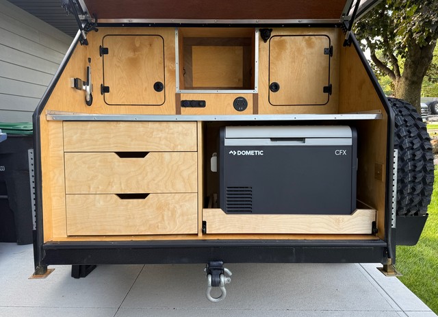 New drawer system wrapped up on the camper